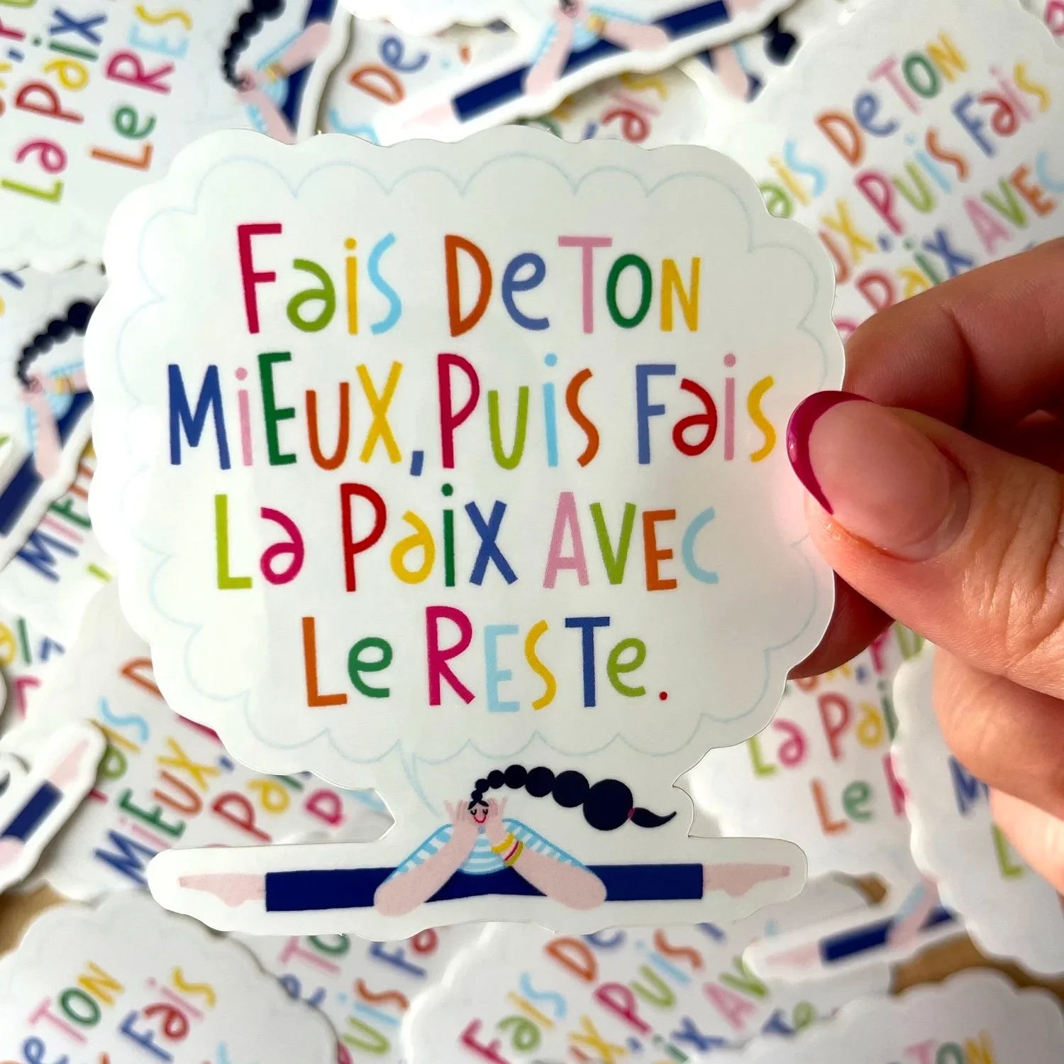 Good vibes - pack de 5 stickers joyeux