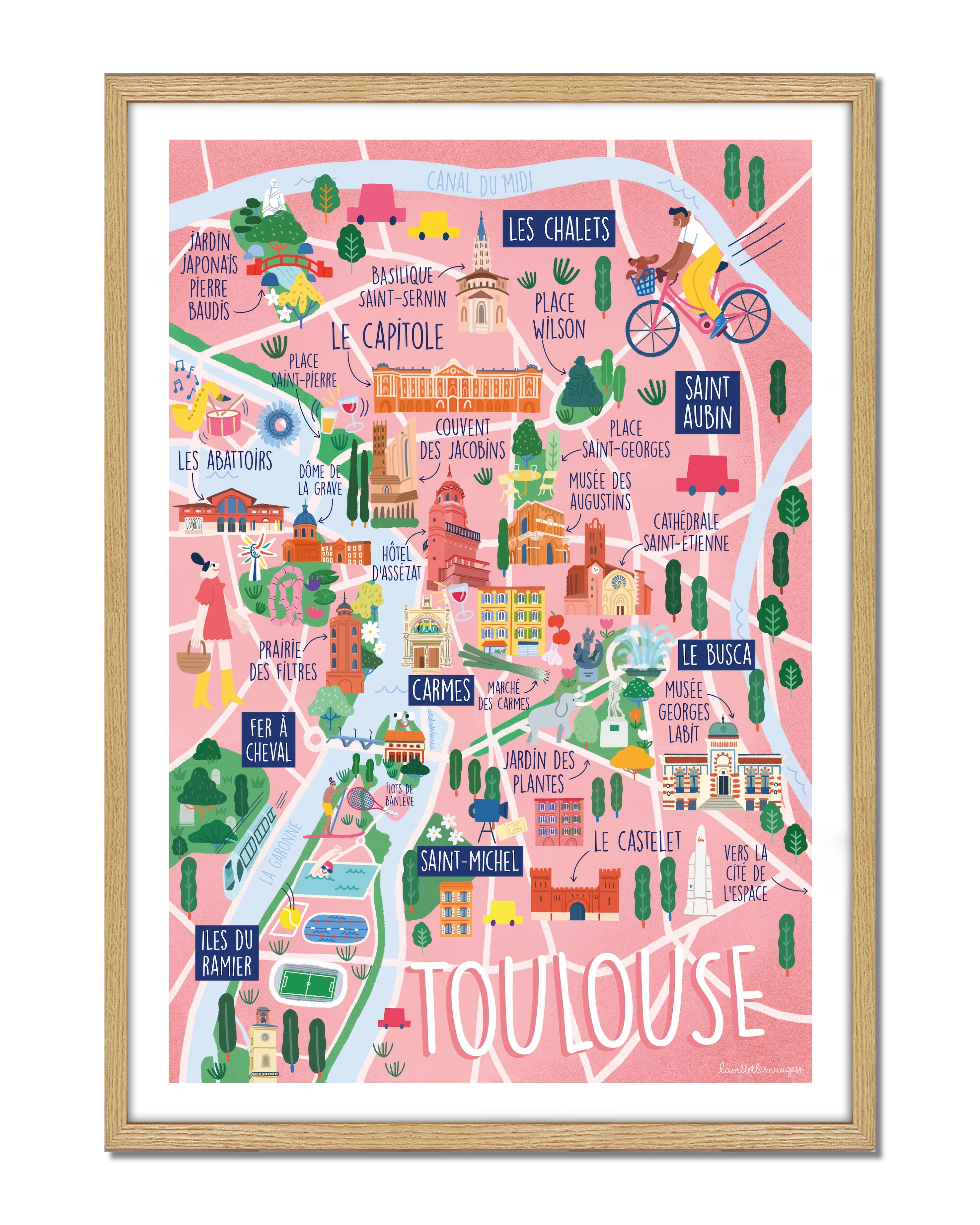Carte de Toulouse
