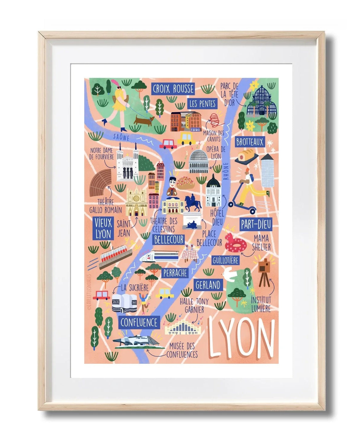 Carte de Lyon