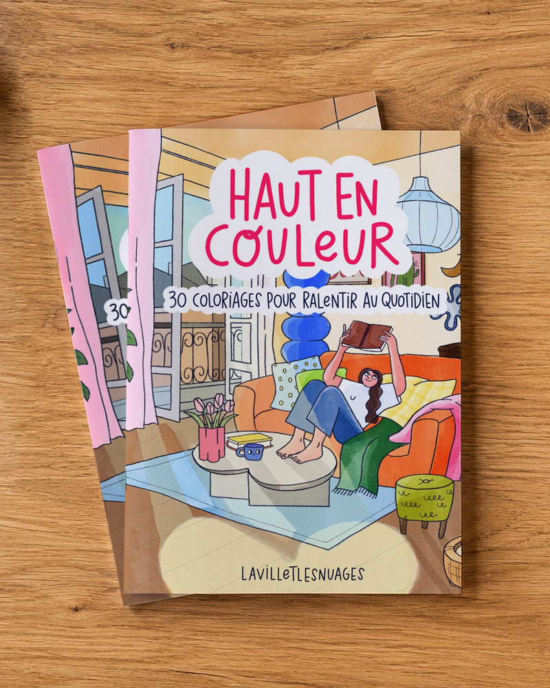 Haut en couleur - Deux cahiers de coloriages