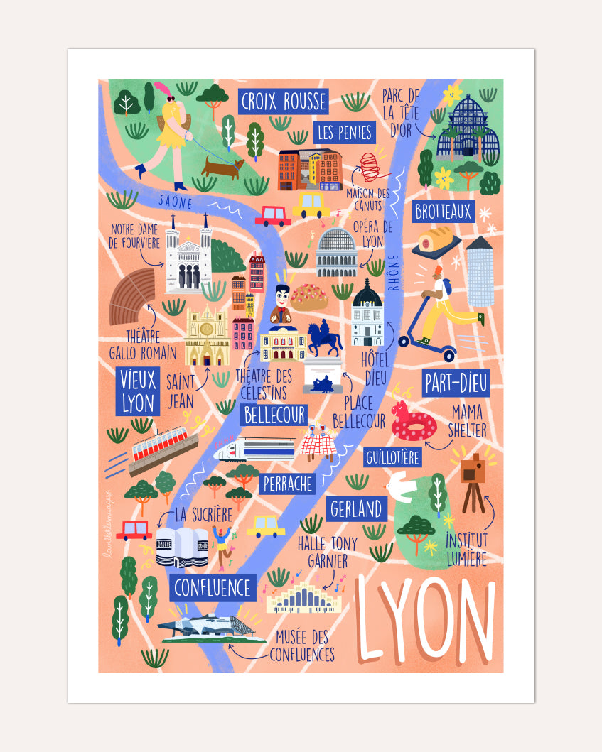 Carte de lyon