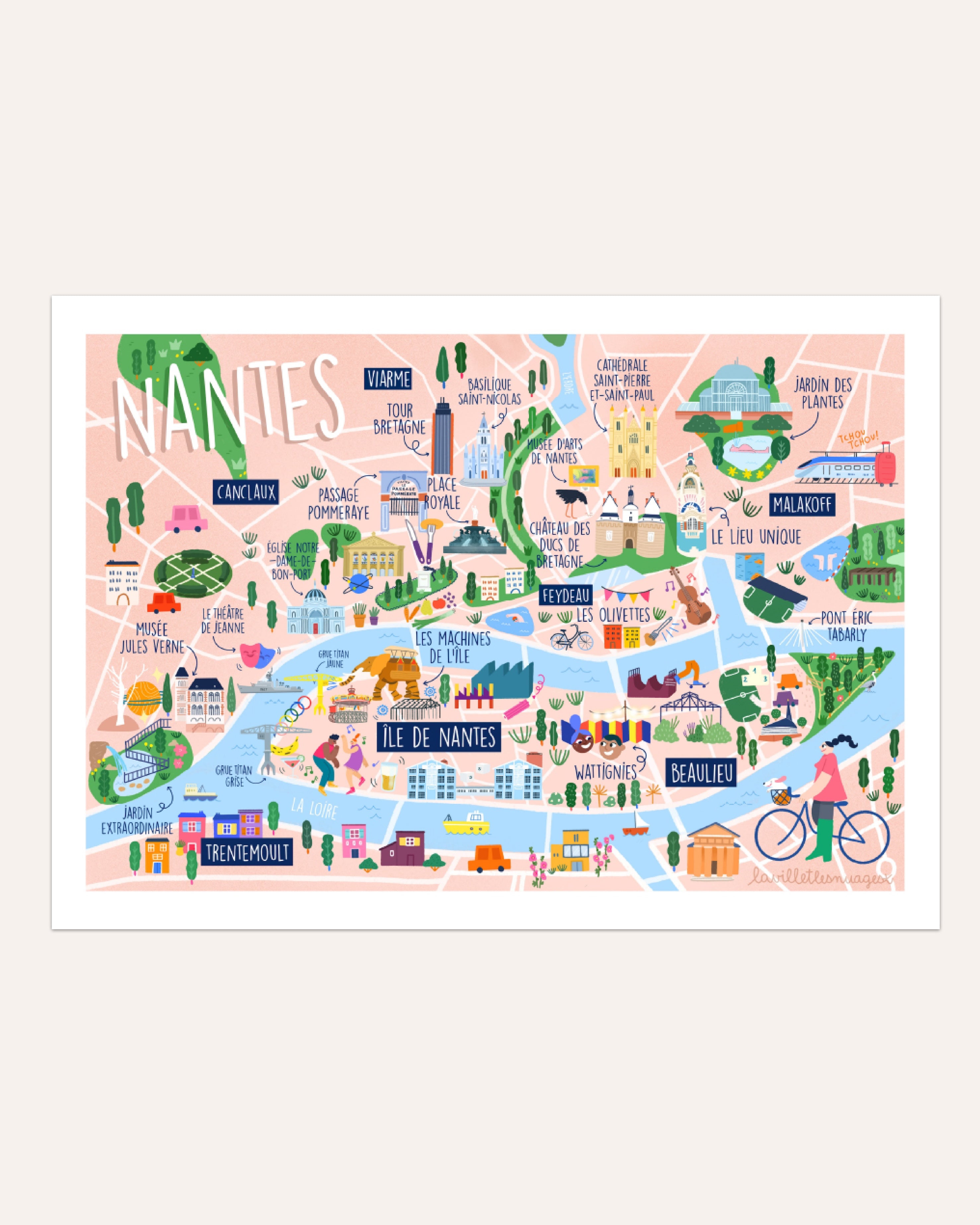Carte de Nantes