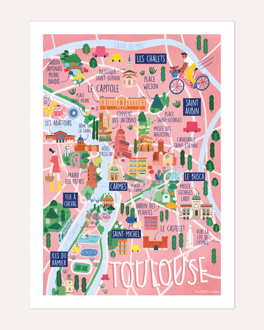 Carte de Toulouse