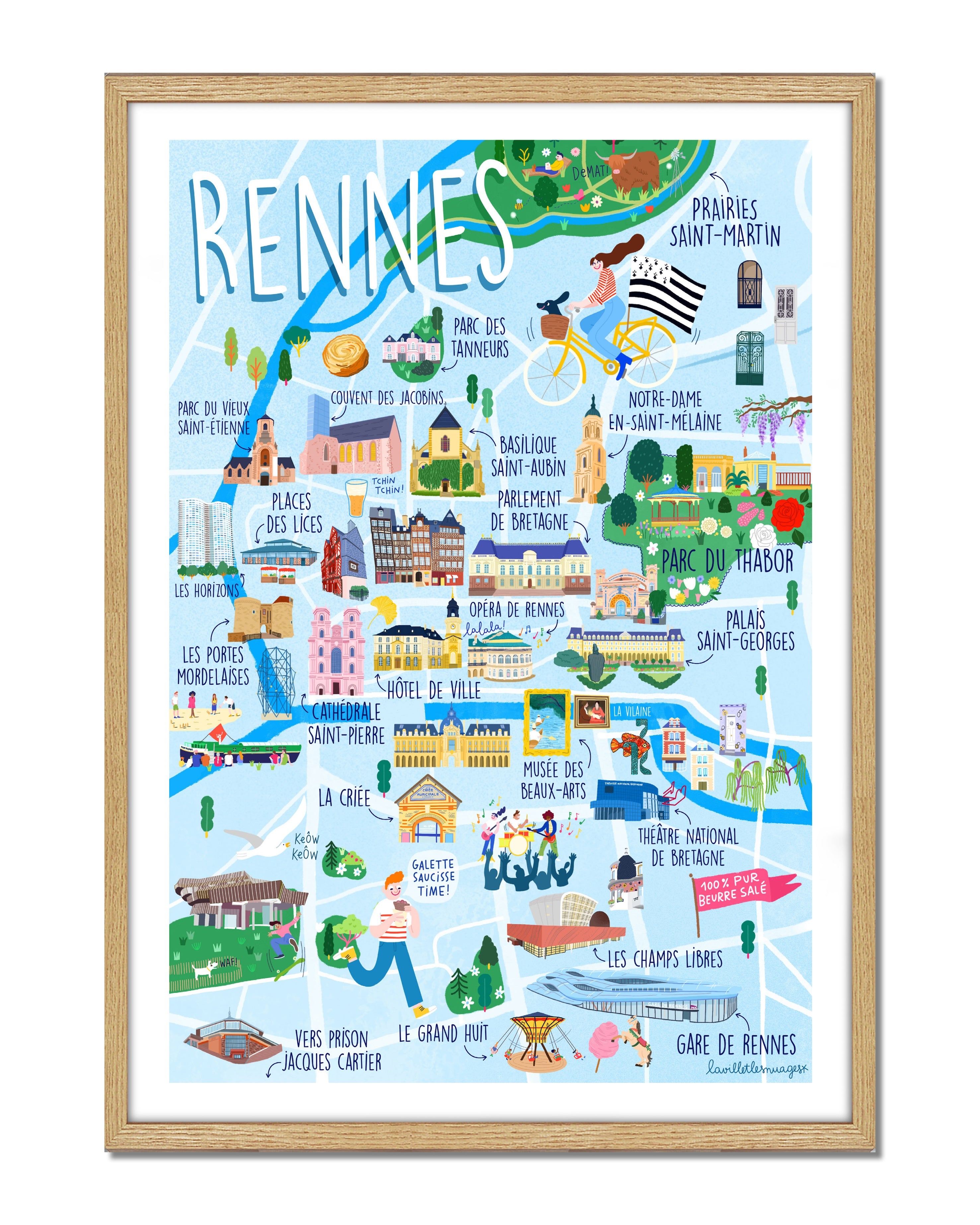 Carte de Rennes