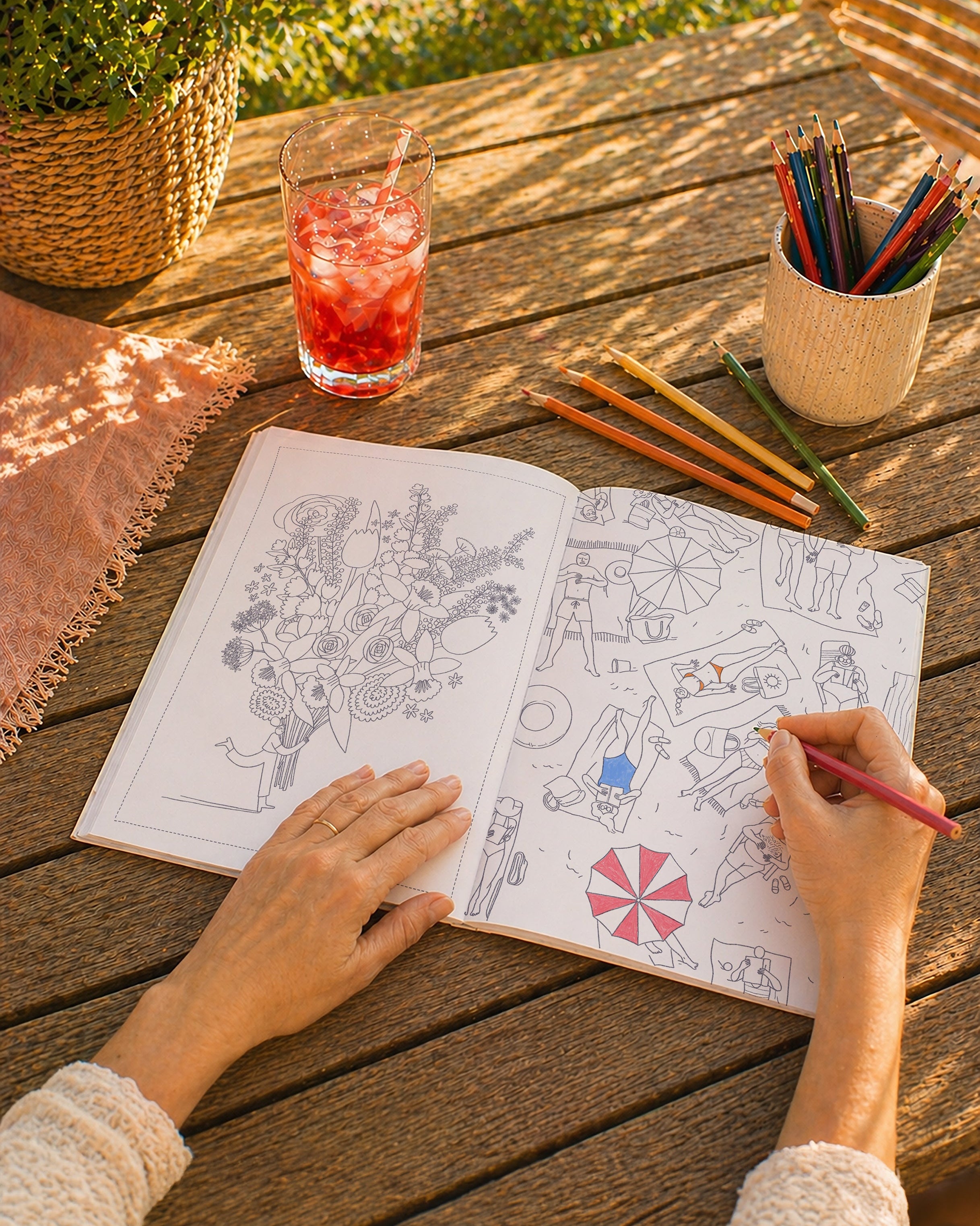 Haut en couleur - Quatre cahiers de coloriages
