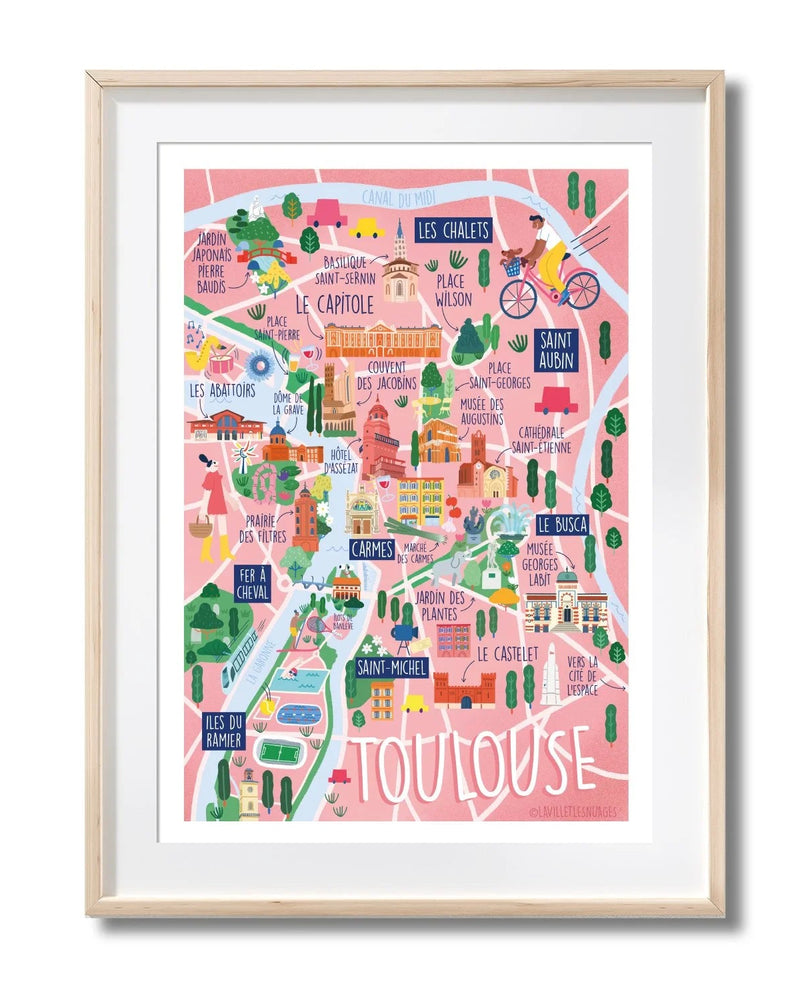 Carte de toulouse